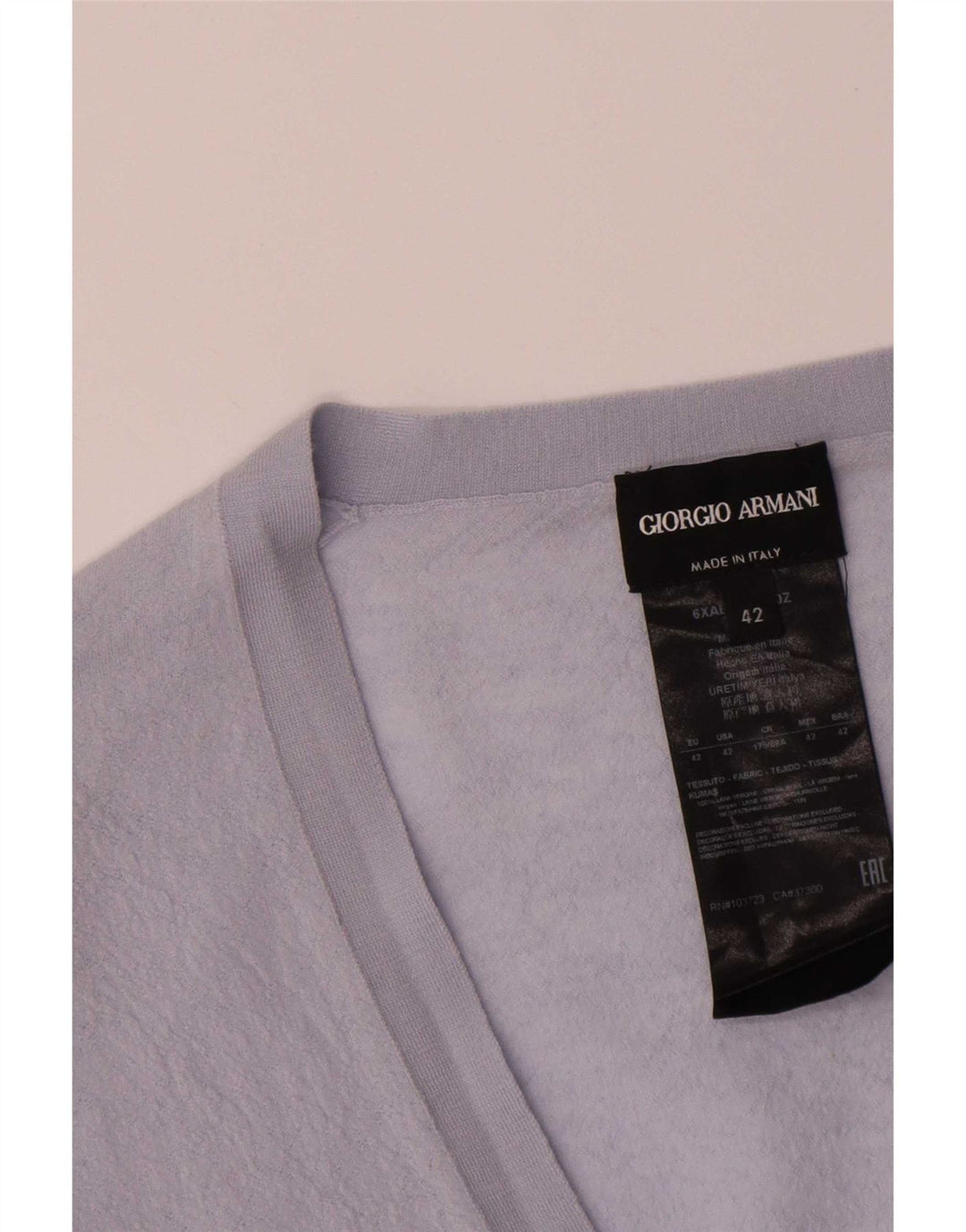 Suéter cardigã feminino Giorgio Armani IT 42 lã roxa média