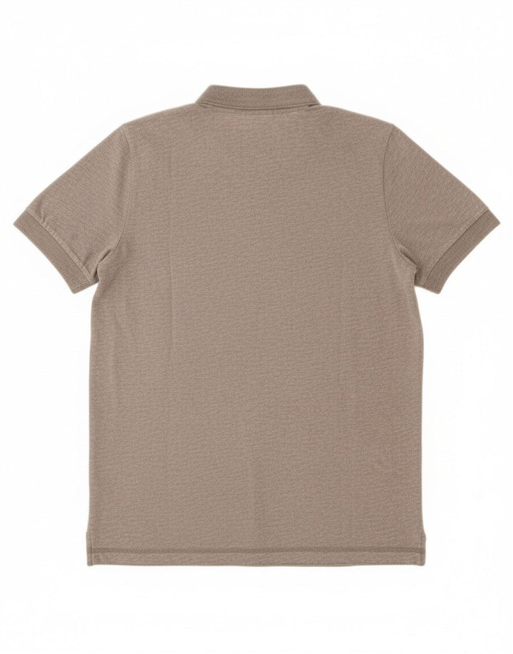 Camiseta masculina Hollister de algodão cinza médio