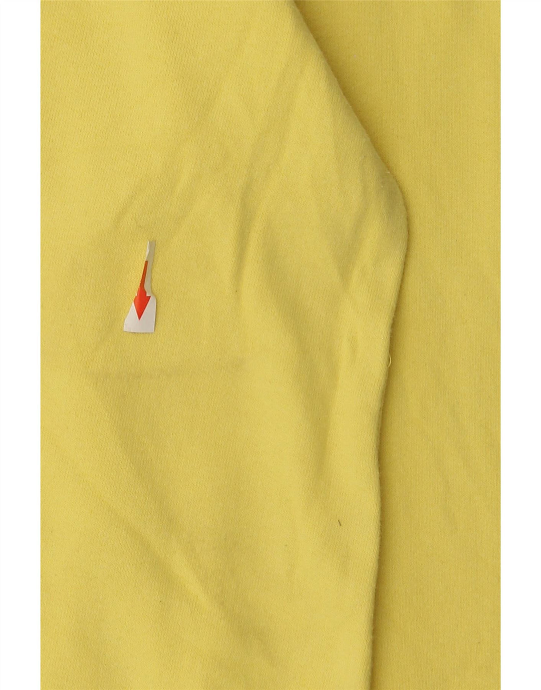 Champion Mens Moletom Jumper XS Algodão Amarelo