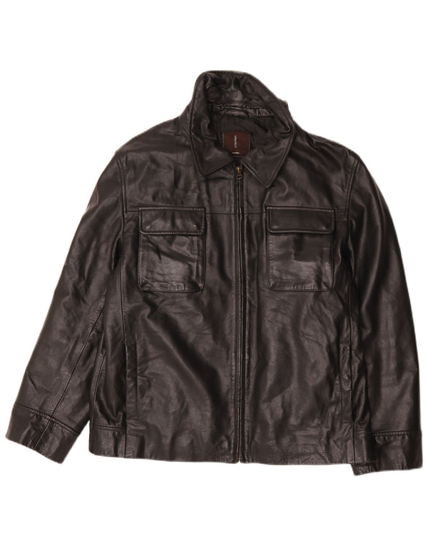 Jaqueta de couro masculina Conbipel UK 40 grande couro preto