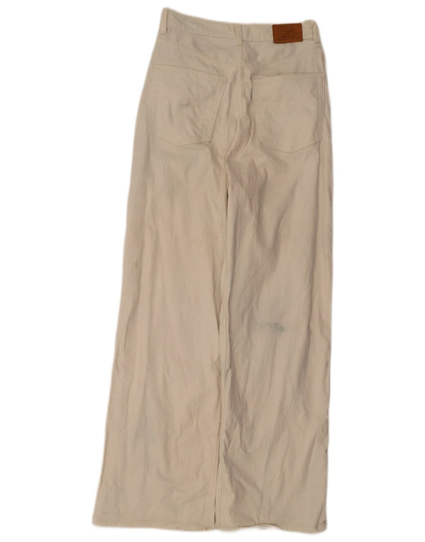 Calça jeans feminina Levi's cintura alta solta W28 L31 algodão branco