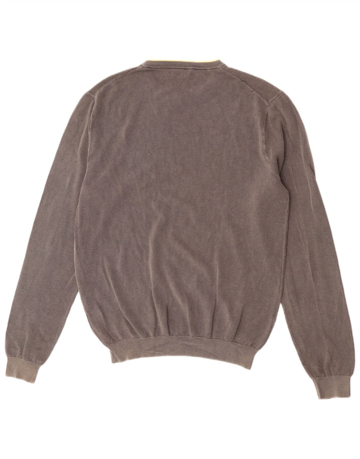 Sun68 Suéter masculino com gola redonda XL algodão cinza