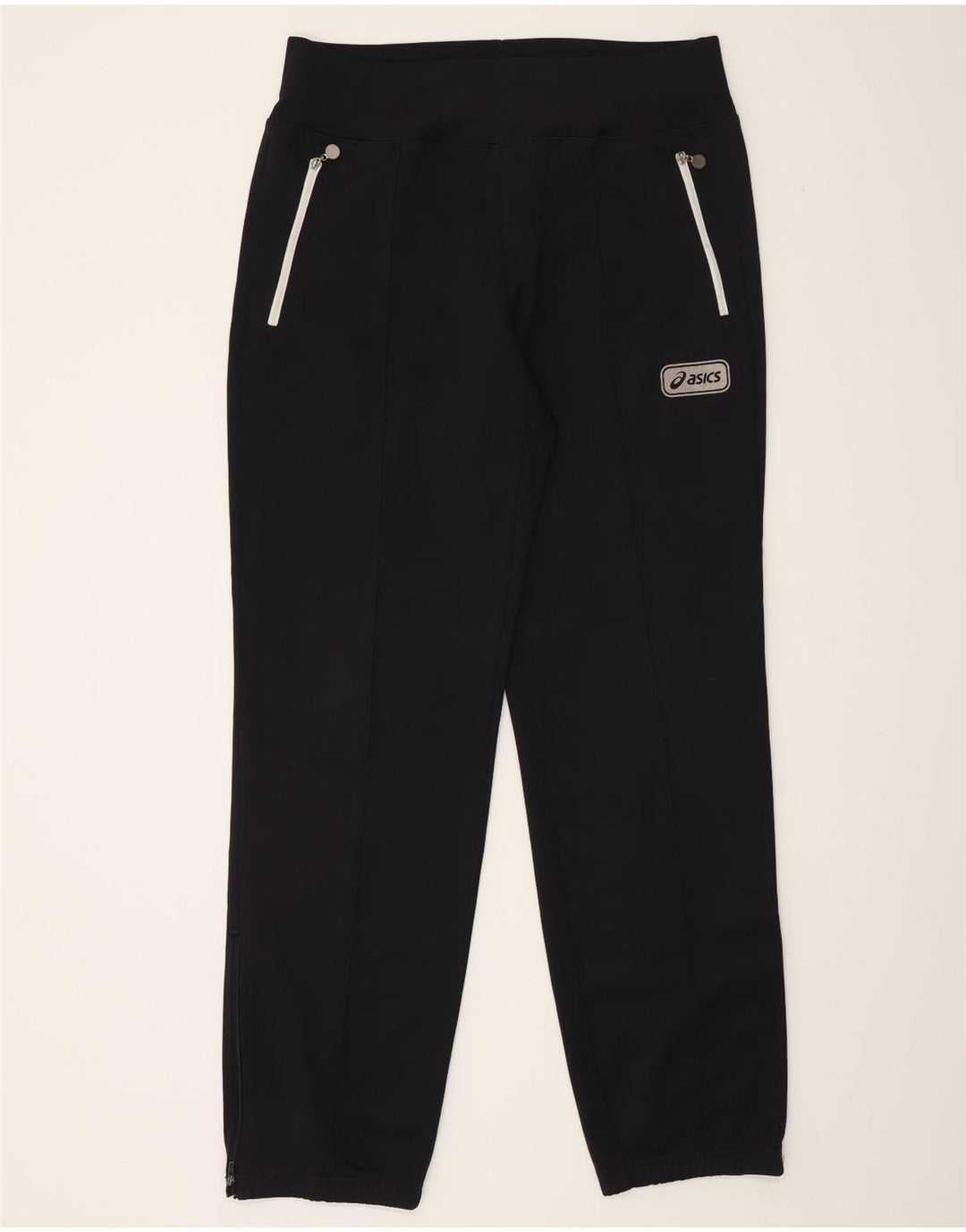 Calça de treino feminina ASICS Joggers UK 14 grande poliéster preto