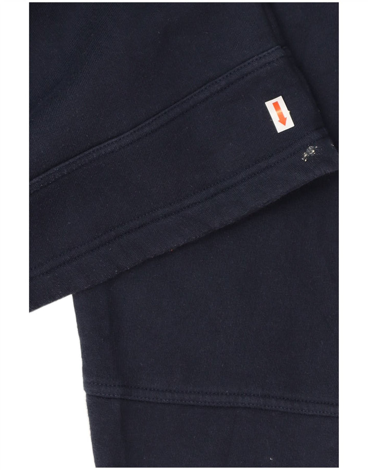 ADIDAS Mens Loose Fit Moletom Jumper Médio Azul Marinho Algodão