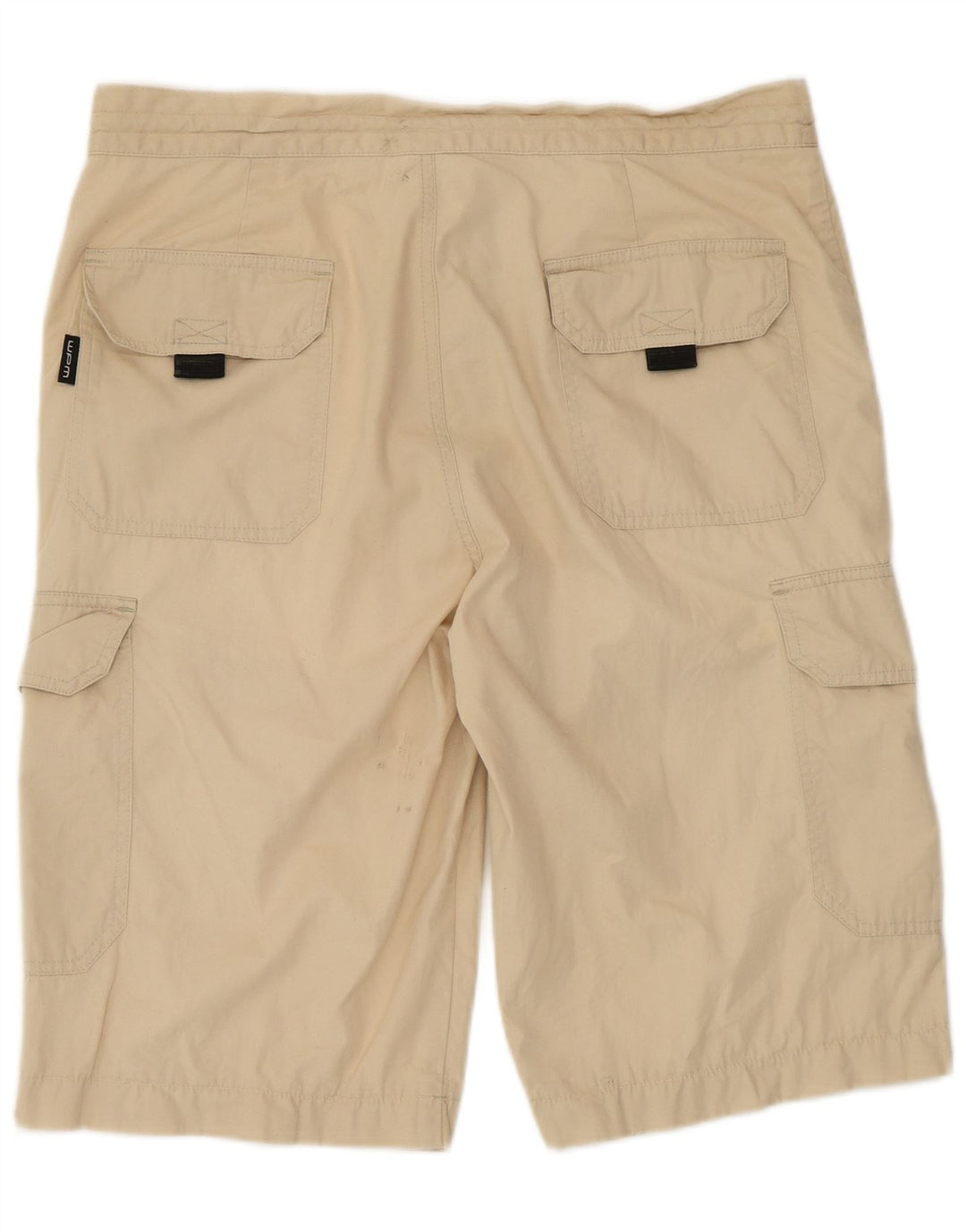 Shorts cargo masculino VINTAGE IT 50 grande W34 algodão bege