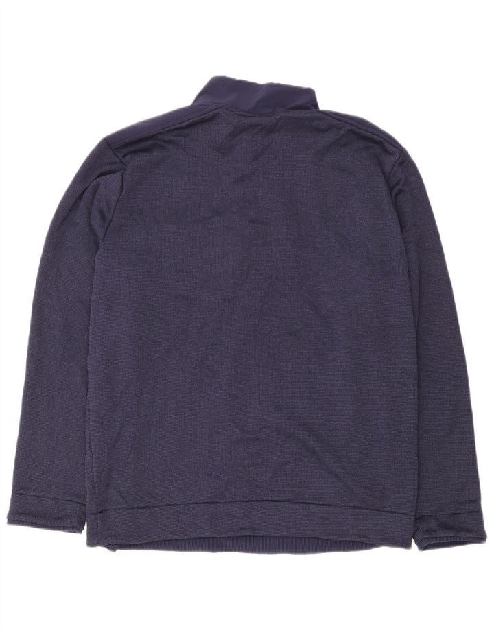 Moletom masculino Under Armour com zíper e gola XL azul marinho poliéster