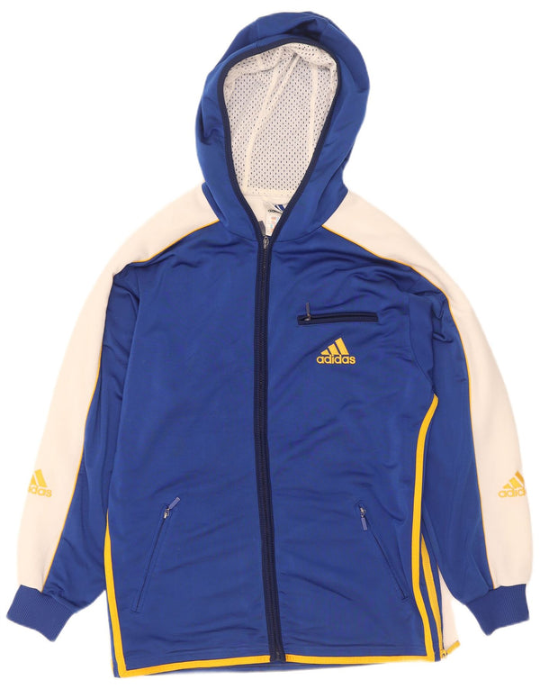 Adidas Mens Graphic Tracksuit Top Jacket UK 34/36 Pequeno Azul Colorblock