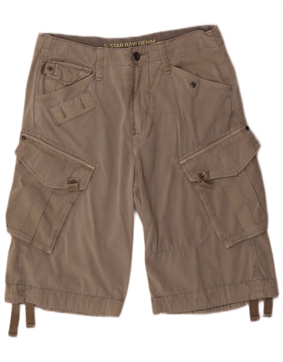 Shorts cargo masculino G-STAR 3301 gráfico W32 cinza médio