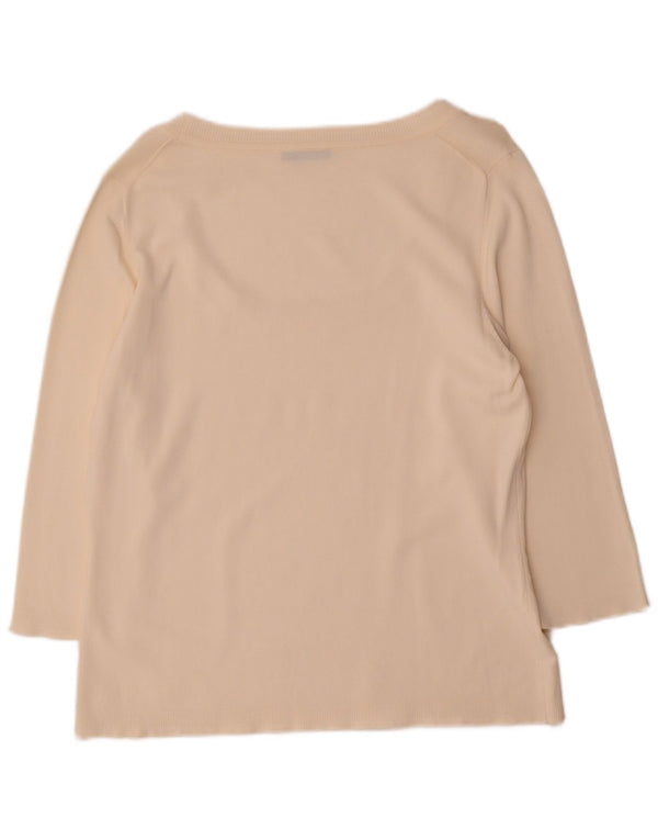 Top feminino Marella manga 3/4 UK 20 2XL branco