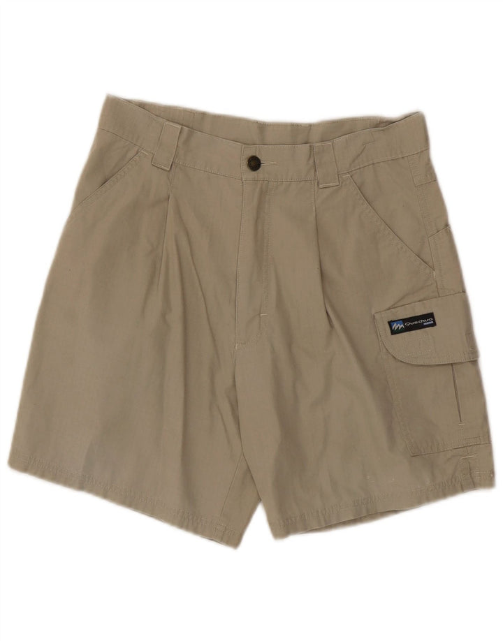 Decathlon Mens Pegged Cargo Shorts Médio W30 Algodão Cáqui