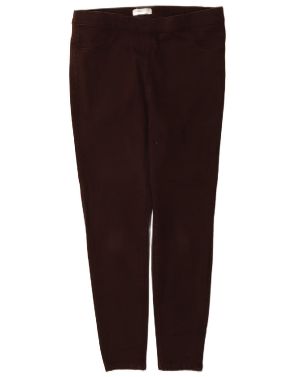Calça jeans feminina Marks & Spencer UK 16 grande W32 L28 algodão marrom