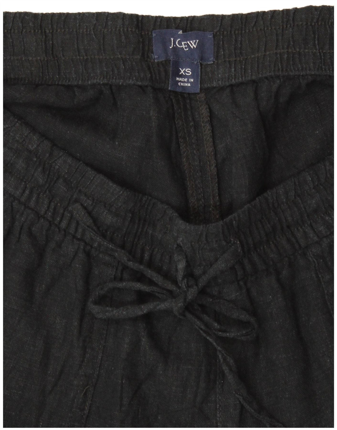 J. CREW Shorts casual feminino XS W26 linho preto