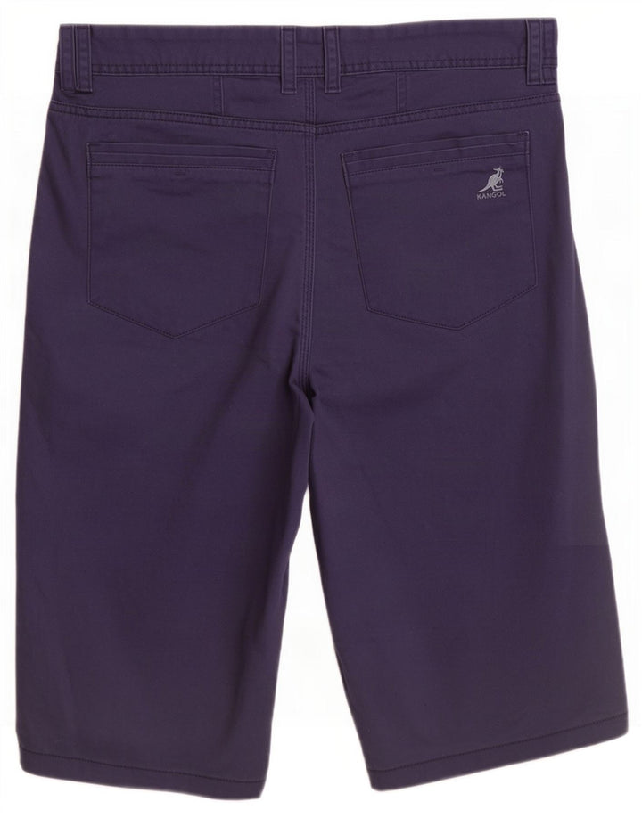 Kangol Mens Chino Shorts Médio W32 Azul Marinho Algodão