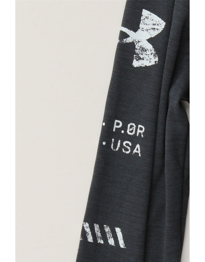 Under Armour Boys Graphic Pullover Treino Top 9-10 Anos Cinza Médio
