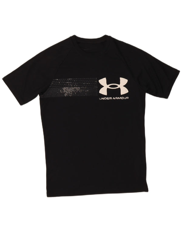 Camiseta masculina Under Armour Heat Gear Graphic Top pequeno preto