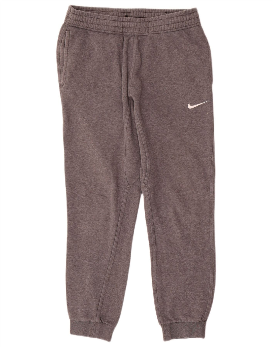 Calça esportiva feminina Nike Joggers UK 10 pequena cinza algodão