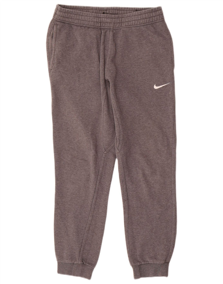 Calça esportiva feminina Nike Joggers UK 10 pequena cinza algodão