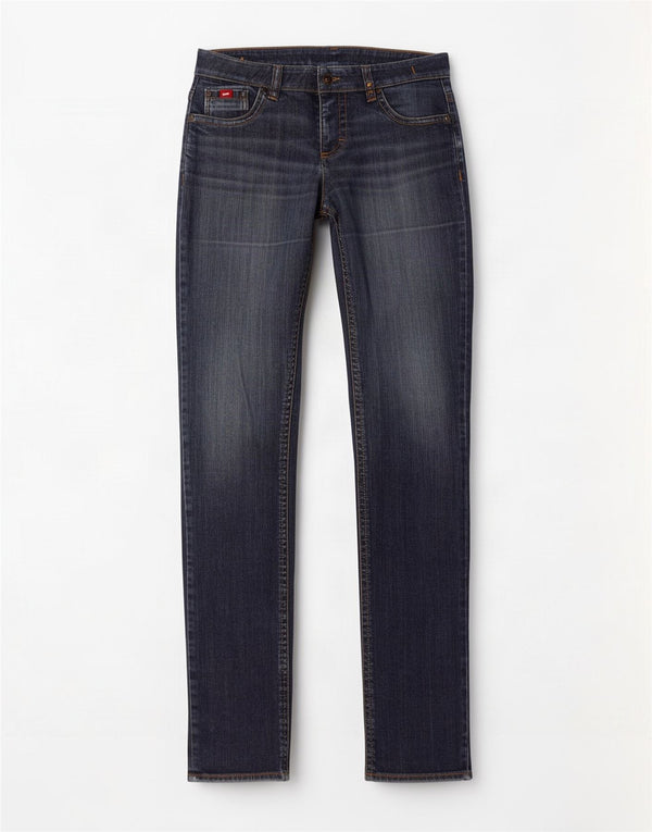 Gas Womens Slim Jeans W28 L33 Azul Marinho Algodão