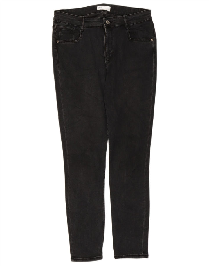 Zara Jeans Slim Feminino EU 42 Grande W32 L26 Preto