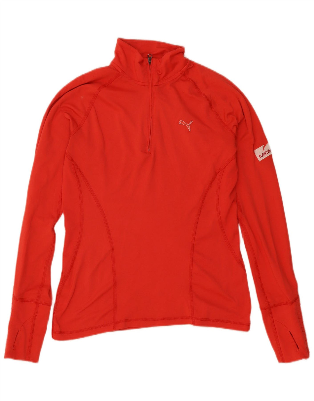 Pulôver feminino PUMA com zíper e gola alta