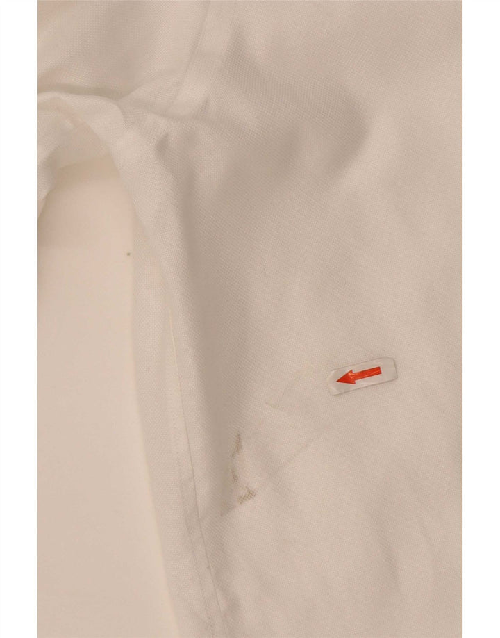 Camisa masculina Boggi Regular Fit tamanho 44 17 1/2 XL algodão branco