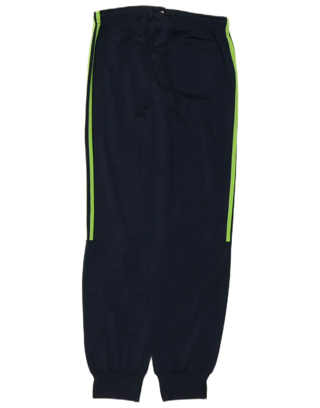 Adidas Mens Treino Calças Joggers UK 38/40 Médio Azul Marinho Poliéster