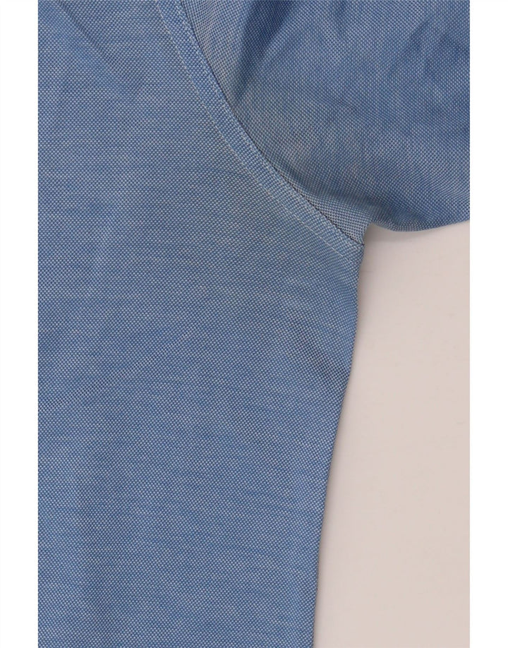 Camisa polo masculina Paul & Shark média azul manchada