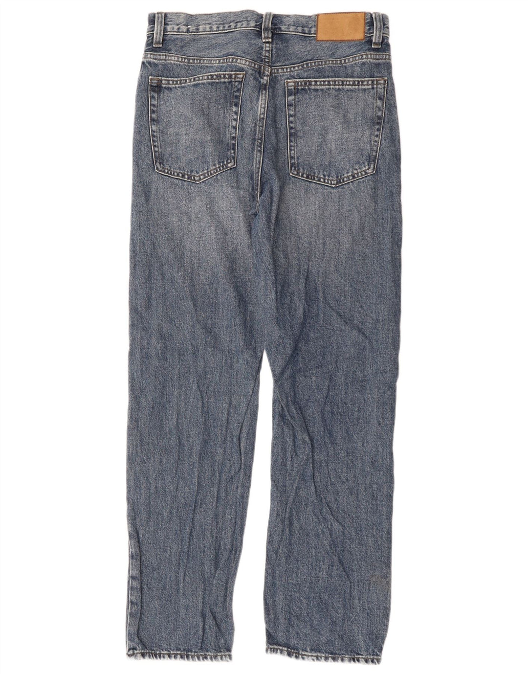 Zara Mens Straight Jeans EU 38 Pequeno W30 L31 Azul