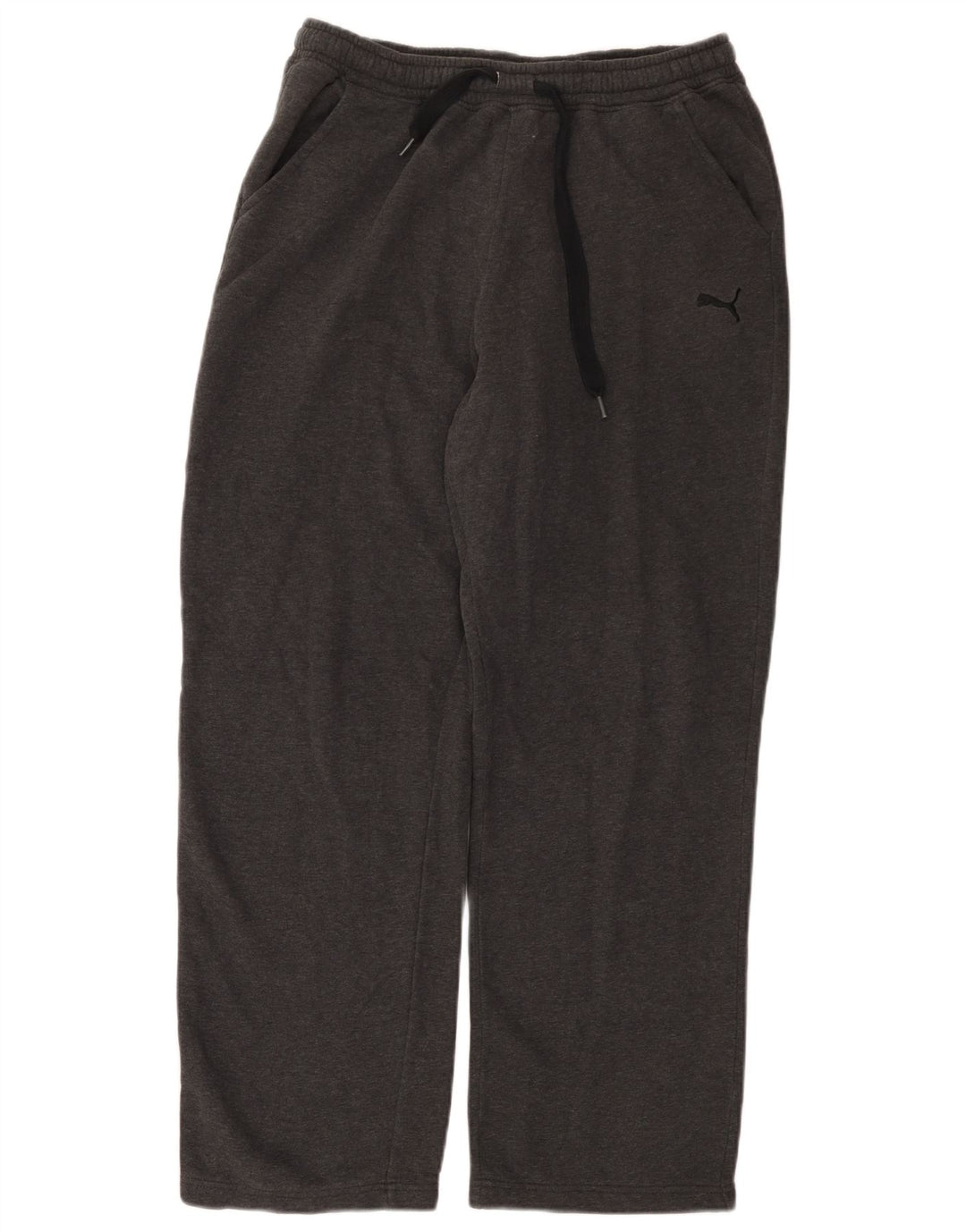 Calça de treino masculina Puma algodão cinza médio