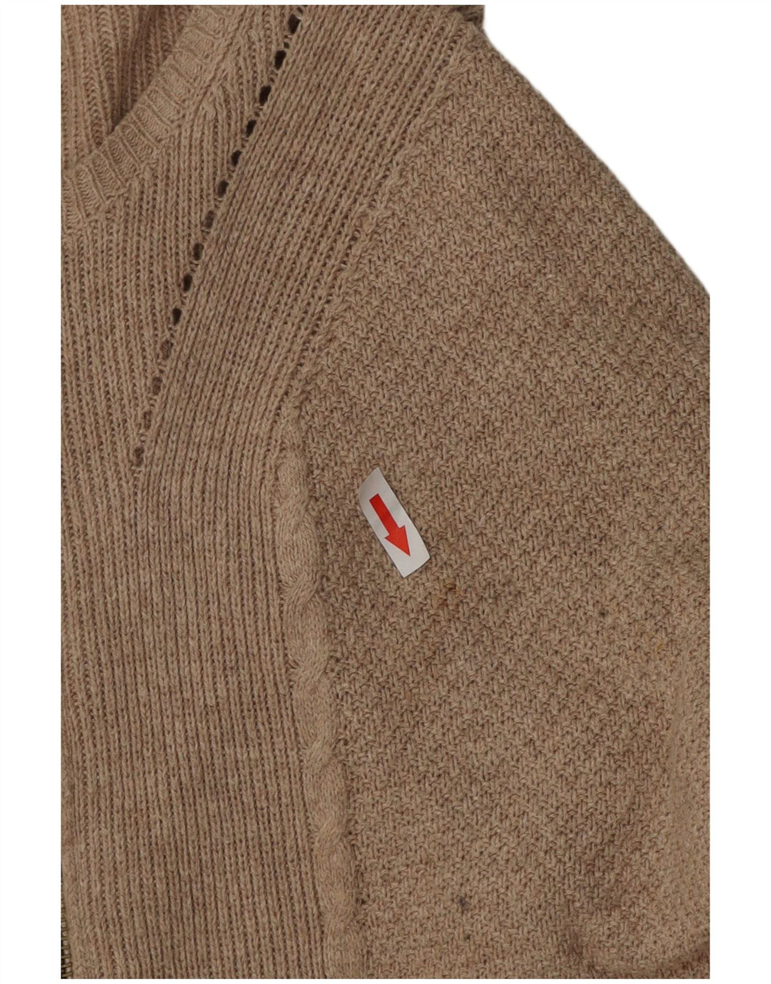 Suéter cardigã feminino oversized longline Marks & Spencer Reino Unido 8 pequeno bege