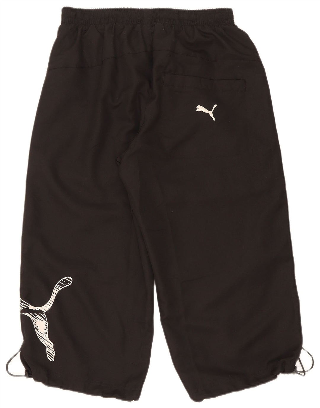 Calça de treino masculina Puma Graphic Capri pequena preta