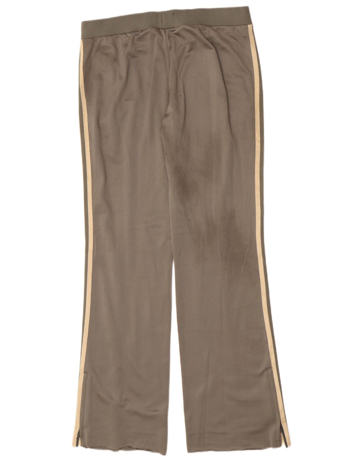 Calças de treino femininas Adidas EU 38 poliéster verde médio