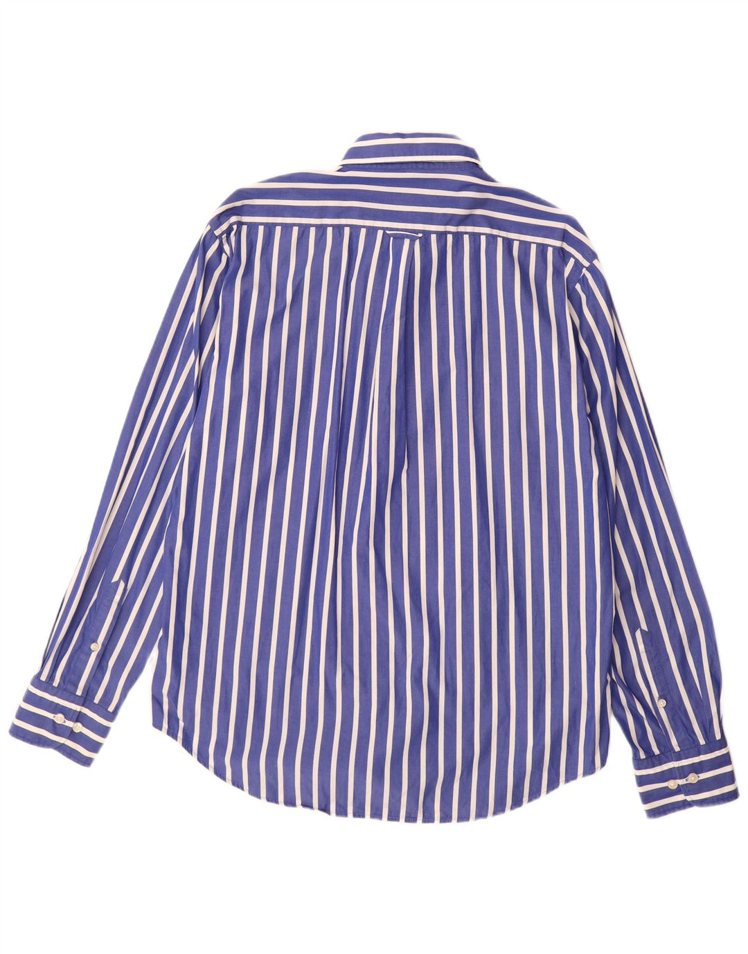 Camisa masculina GANT E-Z Fit grande algodão listrado azul