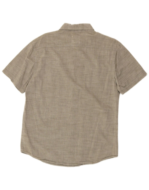 Camisa masculina de manga curta Levi's cinza médio algodão