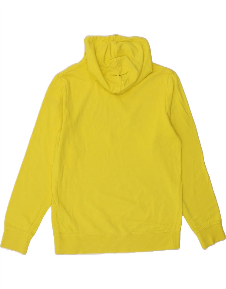 JACK & JONES Mens Graphic Hoodie Jumper Large Yellow Cotton Vintage Jack & Jones and Second-Hand Jack & Jones from Messina Hembry 