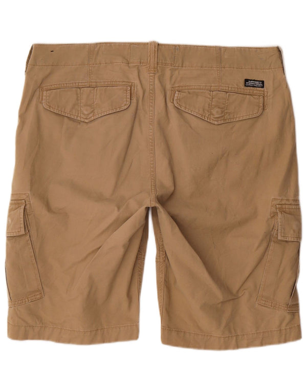 Superdry Mens Cargo Shorts W36 Grande Algodão Bege