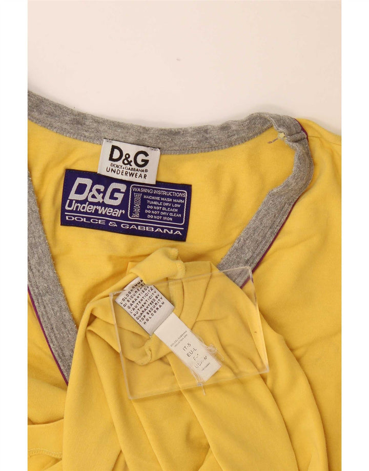 Camiseta masculina Dolce & Gabbana grande amarelo