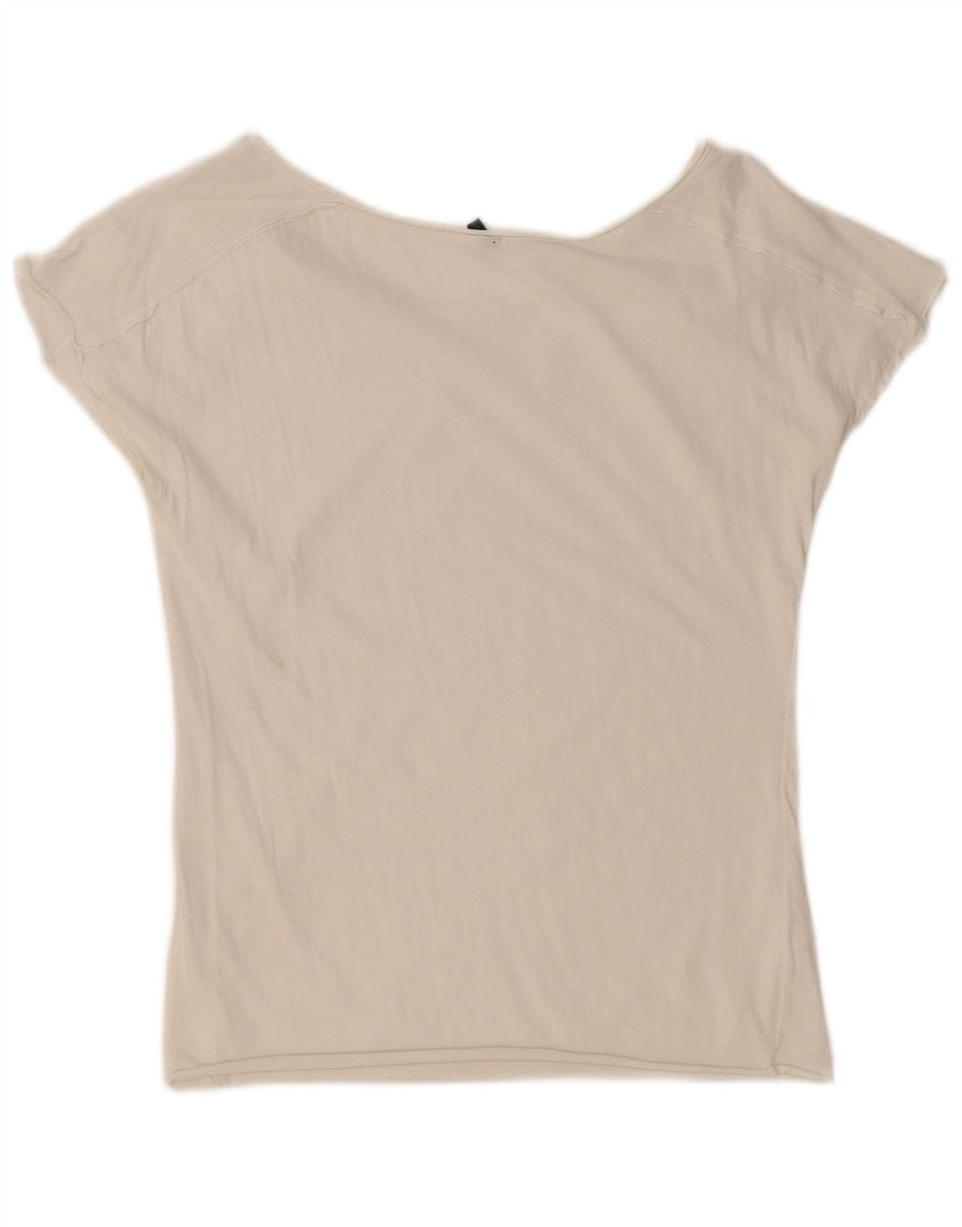 Camiseta feminina BENETTON UK 12 médio branco