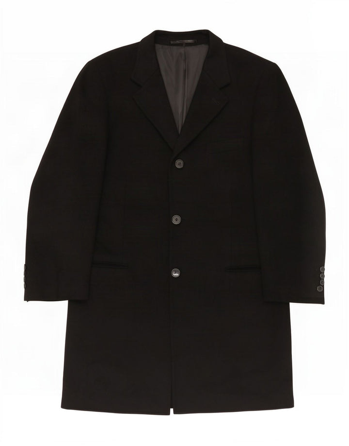 Sobretudo masculino Pierre Cardin IT 54 2XL lã preta