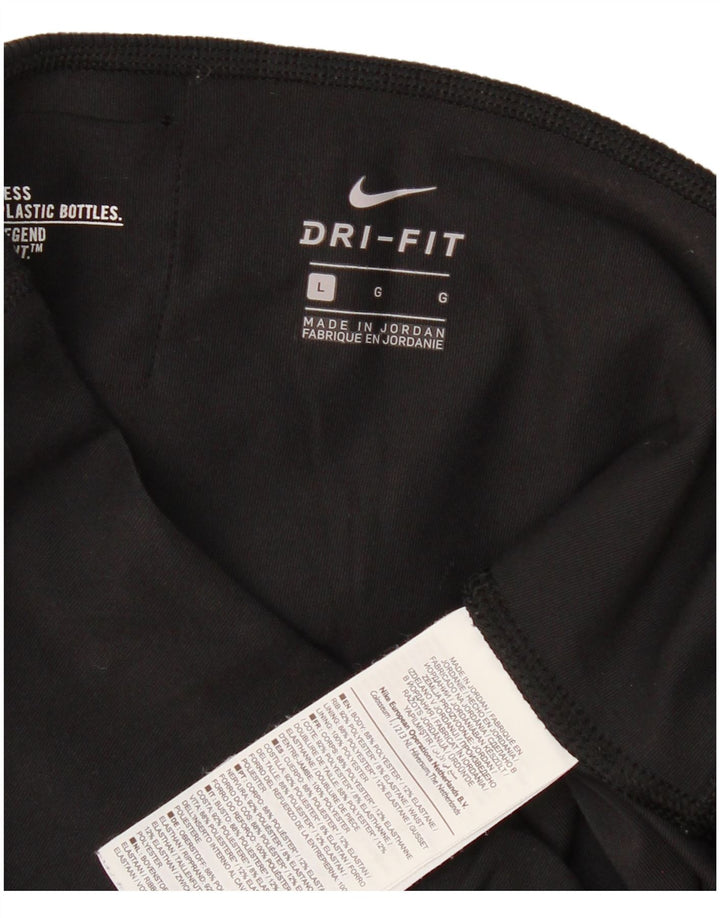 Leggings Nike Dri Fit Feminina UK 14 Grande Poliéster Preto