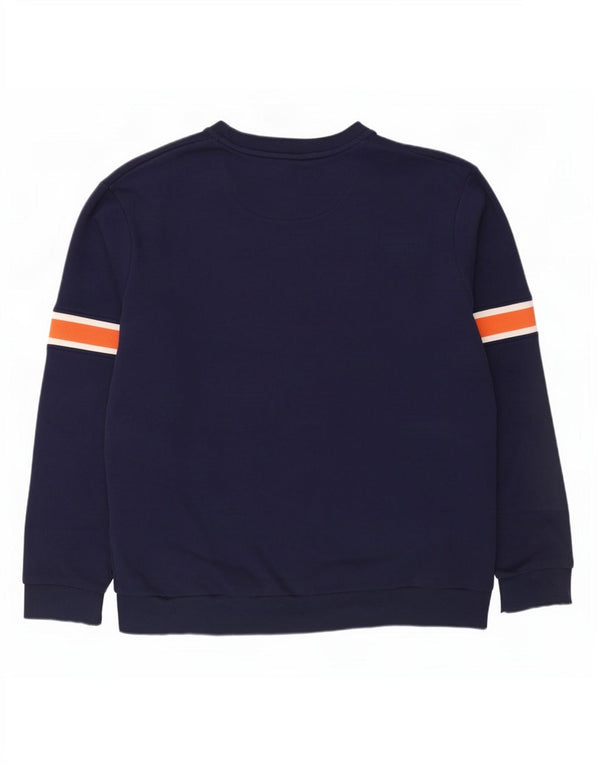 Lyle & Scott moletom masculino jumper 2XL algodão colorblock azul marinho