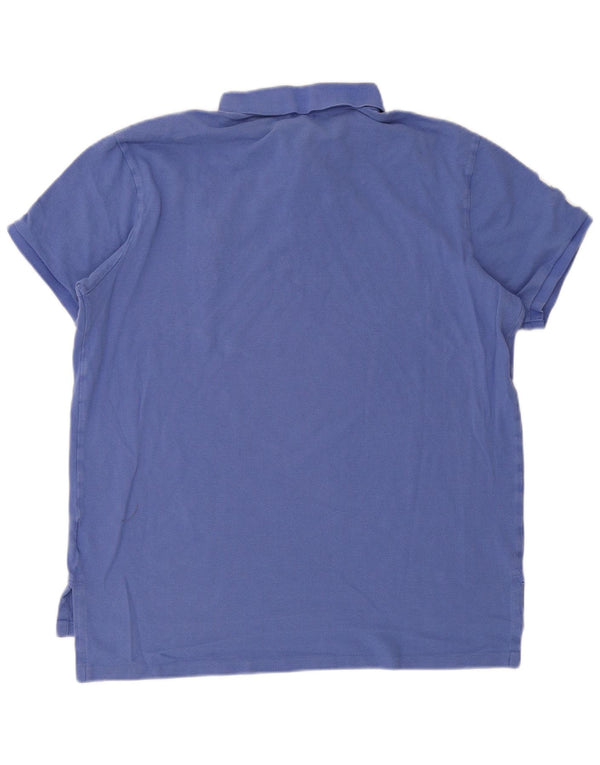 Polo Ralph Lauren Mens Graphic Custom Fit Camisa XL Azul Algodão