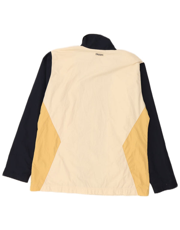 Jaqueta feminina Kappa UK 18 XL bege colorblock poliéster