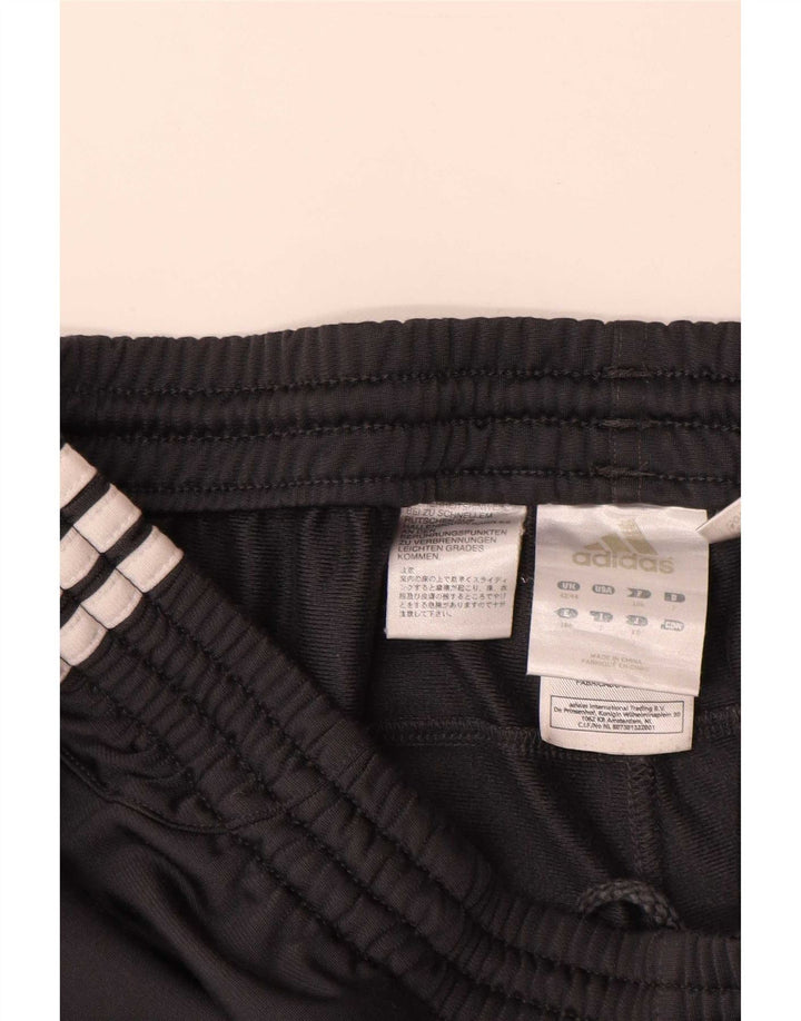 Calças de treino masculinas Adidas UK 42/44 poliéster cinza grande