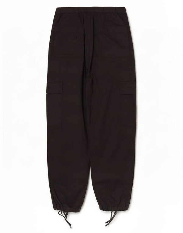 Calça jogger feminina Zara Cargo pequena W26 L26 algodão preto