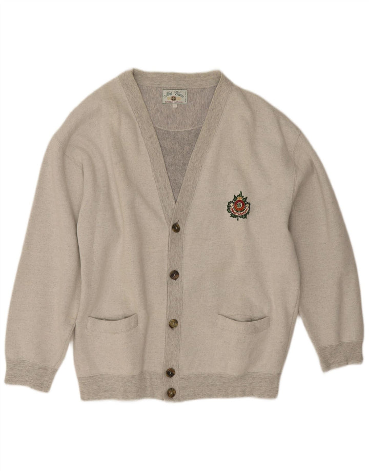 Suéter cardigã masculino North Western XL cinza