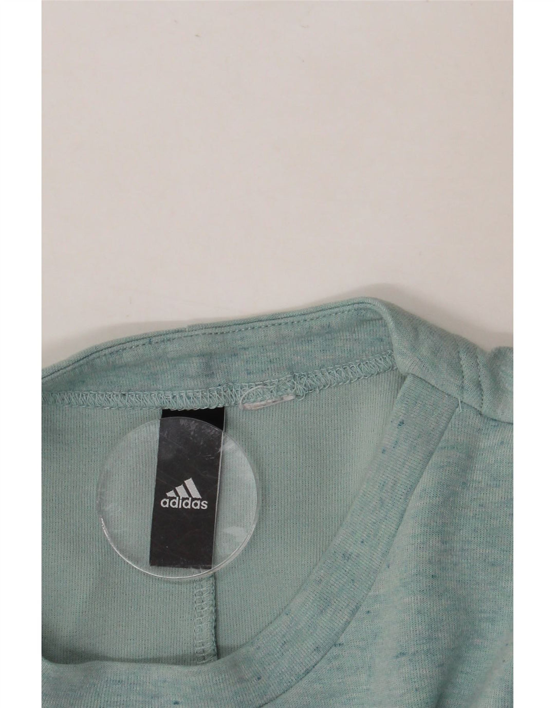 ADIDAS Womens Oversized Sweatshirt Jumper UK 14 Médio Verde Flecked