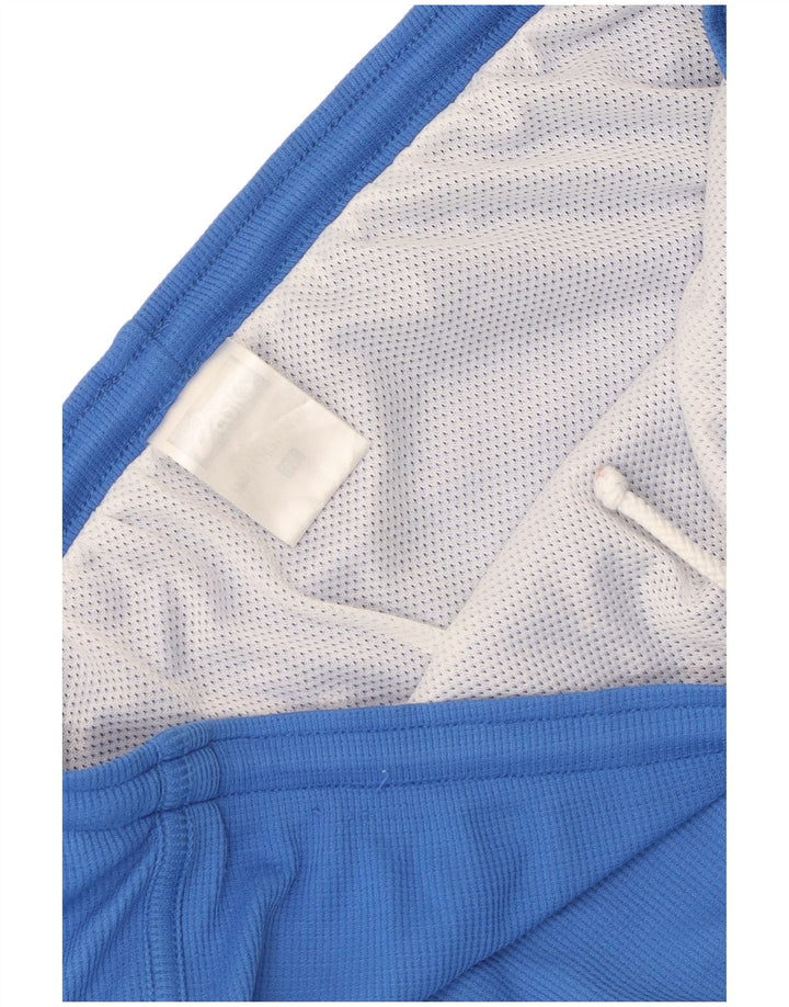 Shorts esportivos femininos Asics UK 12 poliéster azul médio
