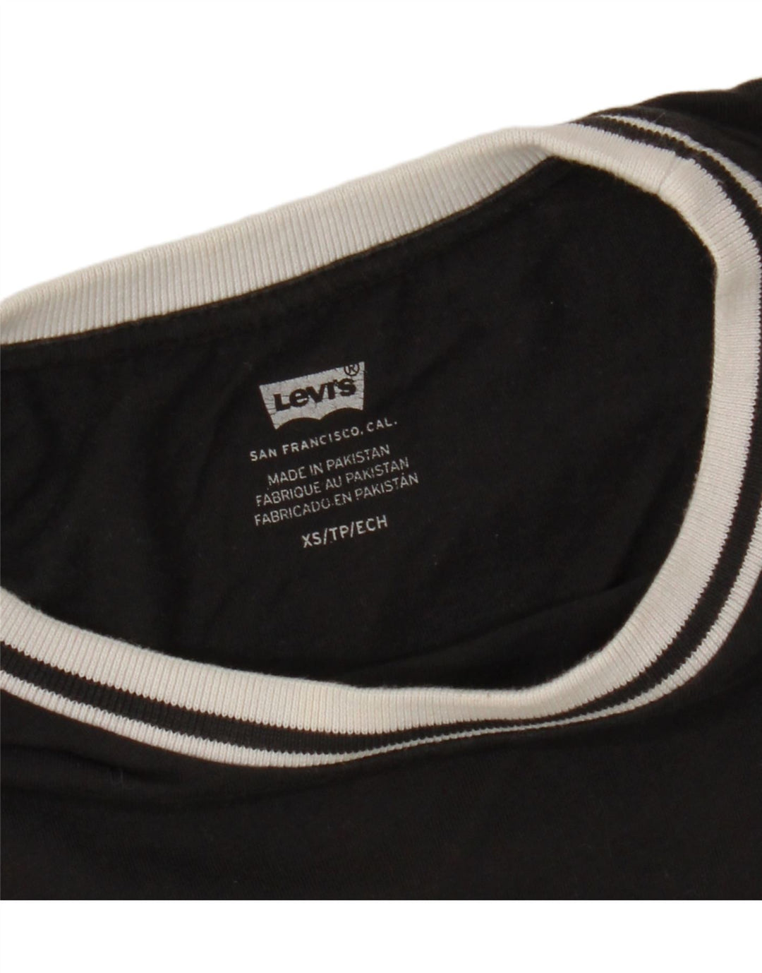 Camiseta feminina LEVI'S UK 6 XS preta