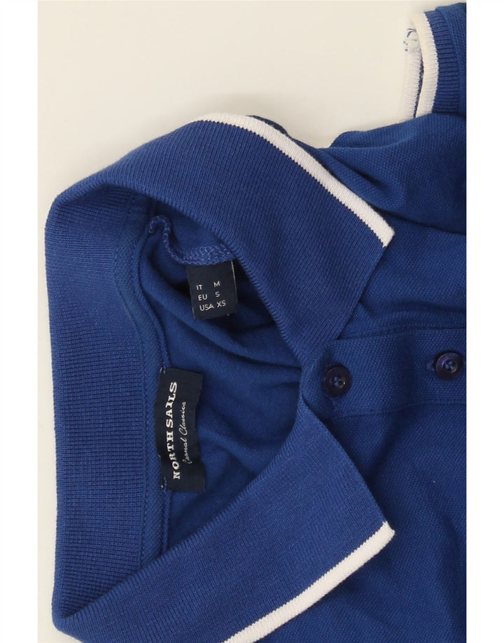 NORTH SAILS Womens Sleeveless Polo Shirt UK 6 XS Blue Cotton Vintage North Sails and Second-Hand North Sails from Messina Hembry 